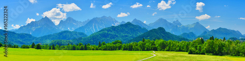 Summer mountains panorama, Schwangau, Germany