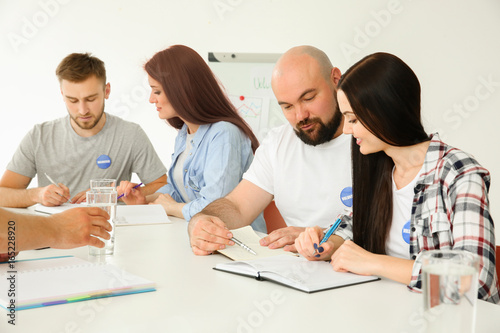 Meeting of young volunteers...