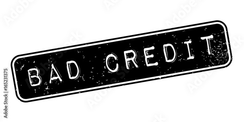 Bad Credit rubber stamp. Grunge design with dust scratches. Effects can be easily removed for a clean, crisp look. Color is easily changed.