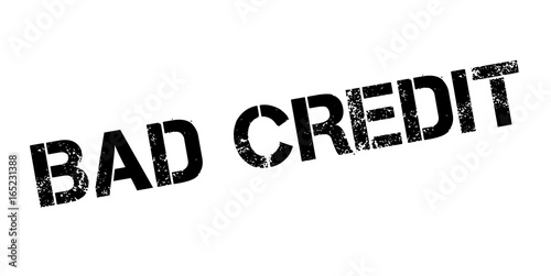 Bad Credit rubber stamp. Grunge design with dust scratches. Effects can be easily removed for a clean, crisp look. Color is easily changed.