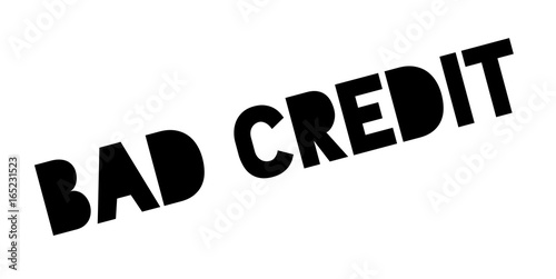 Bad Credit rubber stamp. Grunge design with dust scratches. Effects can be easily removed for a clean, crisp look. Color is easily changed.