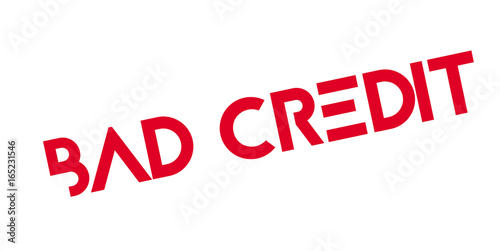 Bad Credit rubber stamp. Grunge design with dust scratches. Effects can be easily removed for a clean, crisp look. Color is easily changed.