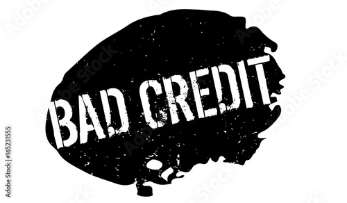 Bad Credit rubber stamp. Grunge design with dust scratches. Effects can be easily removed for a clean, crisp look. Color is easily changed.