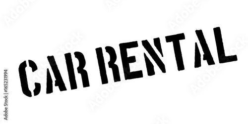 Car Rental rubber stamp. Grunge design with dust scratches. Effects can be easily removed for a clean, crisp look. Color is easily changed.