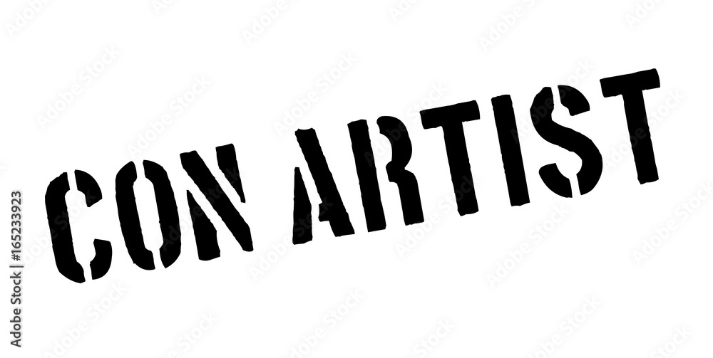 Con Artist rubber stamp. Grunge design with dust scratches. Effects can be easily removed for a clean, crisp look. Color is easily changed. Con Artist rubber stamp. Grunge design with dust scratches. Effects can be easily removed for a clean, crisp look. Color is easily changed.