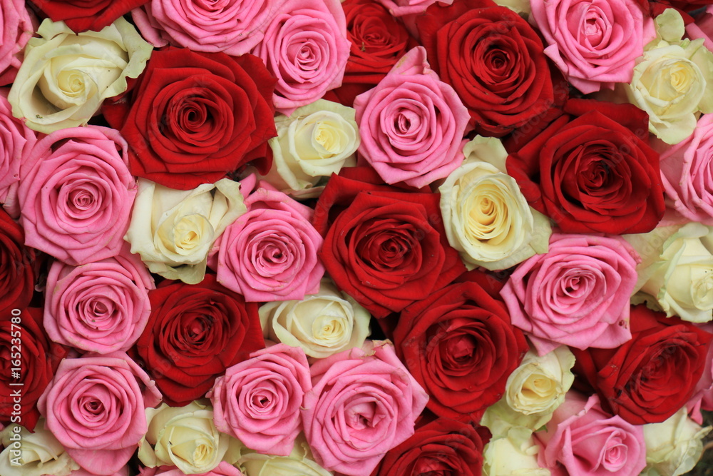 Pink rose bridal bouquet