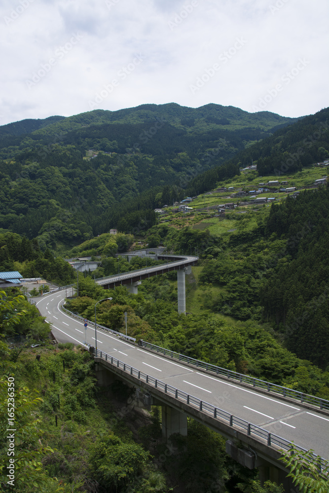 西祖谷と道 Iya village, Tokushima, Japan