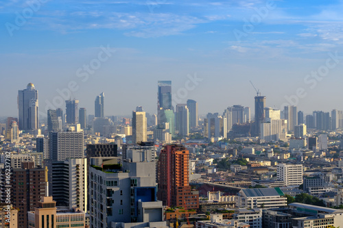 Cityscape of Mahanakhon is the new highest building in Bangkok  Thailand