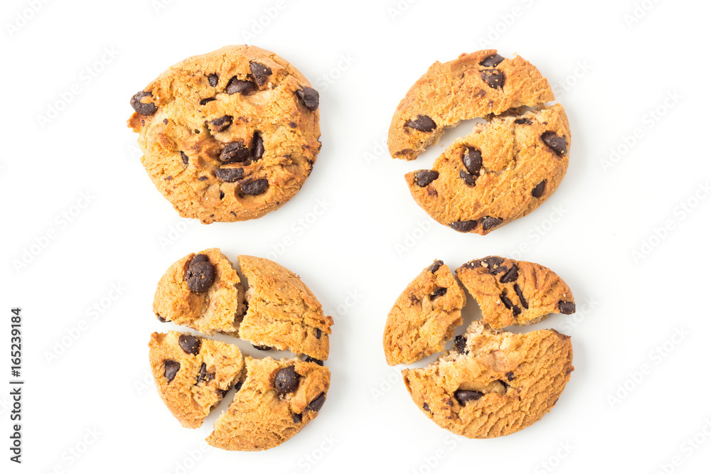 homemade cookies on white background homemade cookies on white background