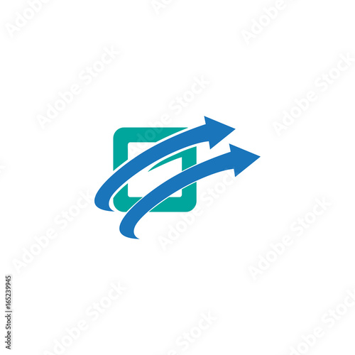 letter G with arrow logo