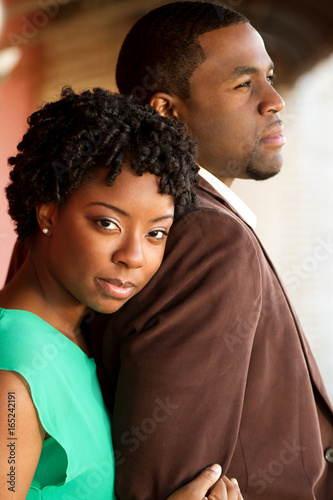 Portrait of an African American loving couple.