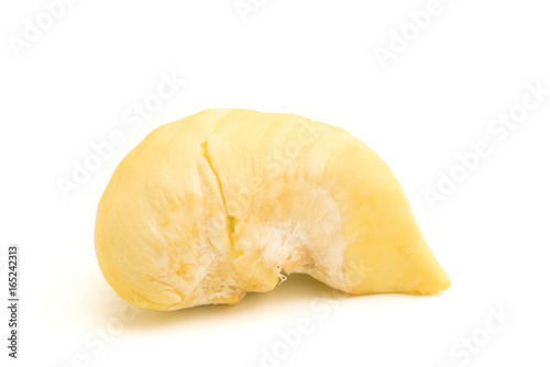 Durian , King of all fruits isolated on white.
