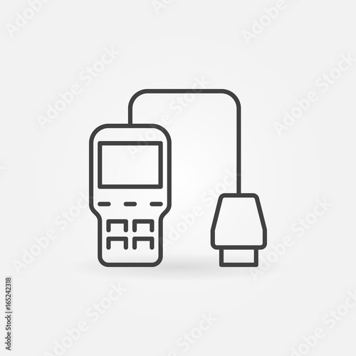 Car diagnostic scanner icon