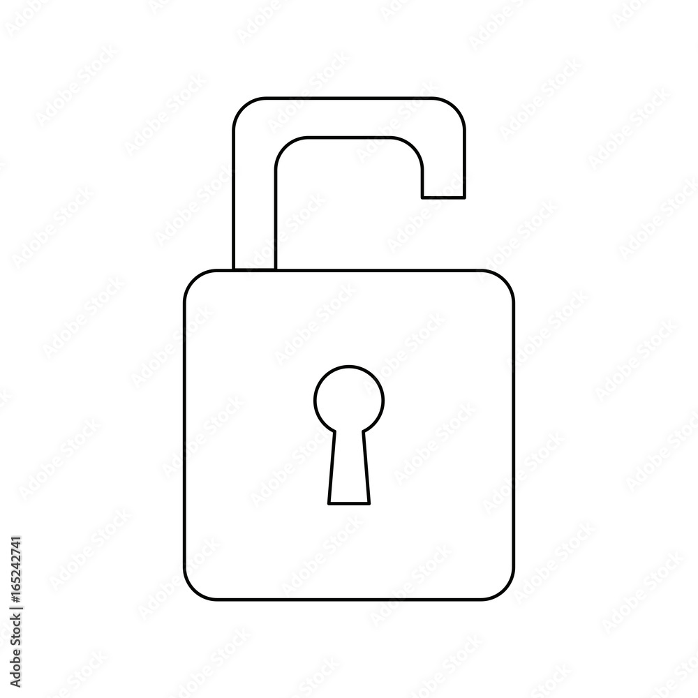 security protection padlock keyhole open symbol security protection padlock keyhole open symbol