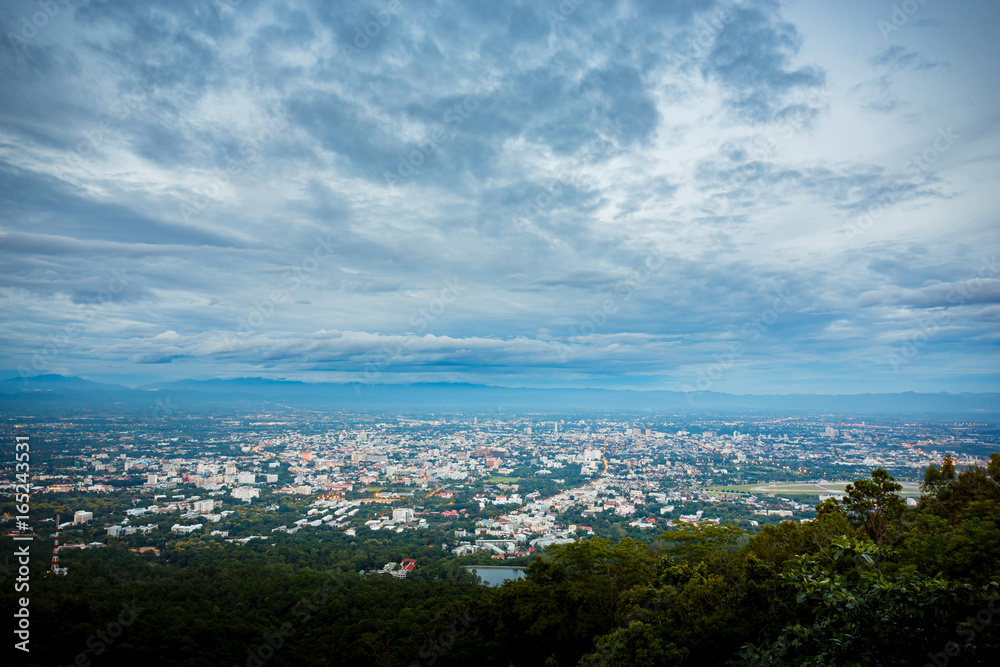 view of city of Chiangmai , Thailand