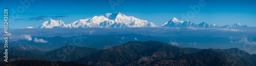 Kangchenjunga mount landscape during blue sky time photo