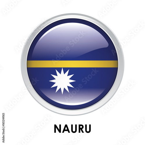 Free Download Round flag of Nauru - GFXLoad