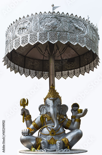 Elephant - Headed God Monk Isolated On White Background