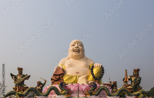 Gautama Buddha or Katyayana or Kasennen, big statue in Buddhist temple