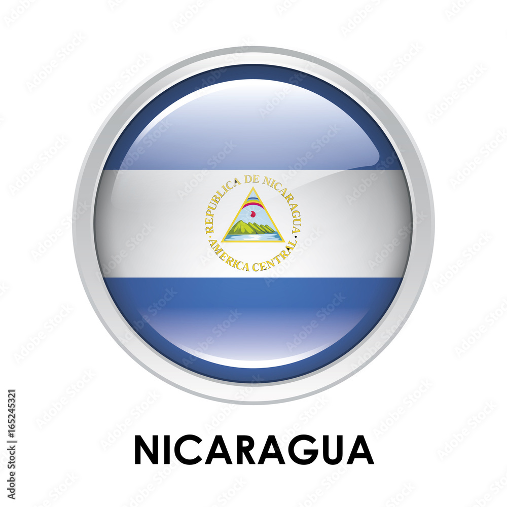 Round flag of Nicaragua Round flag of Nicaragua