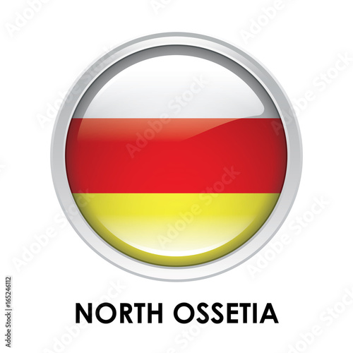 Free Download Round flag of North Ossetia - GFXLoad