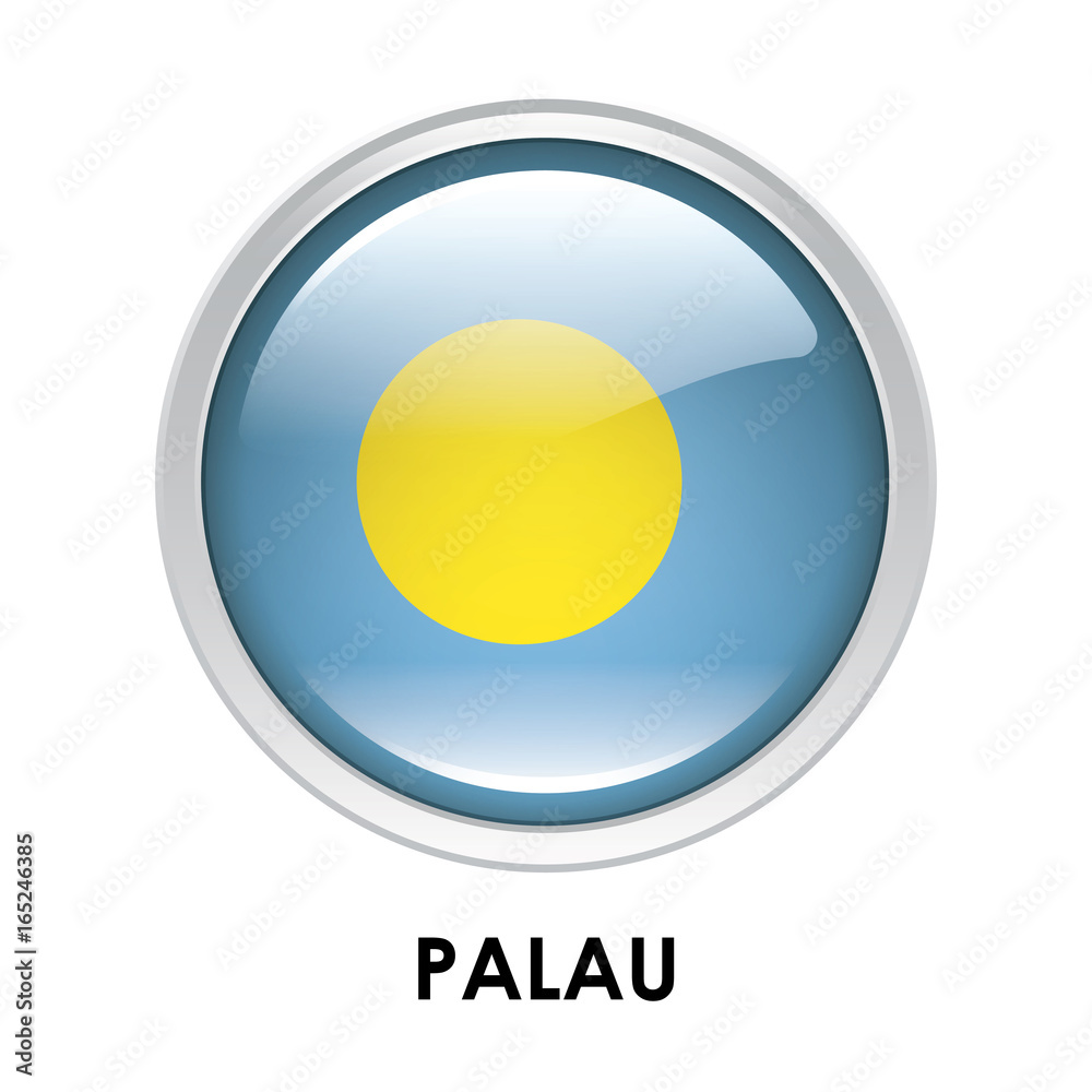 Round flag of Palau