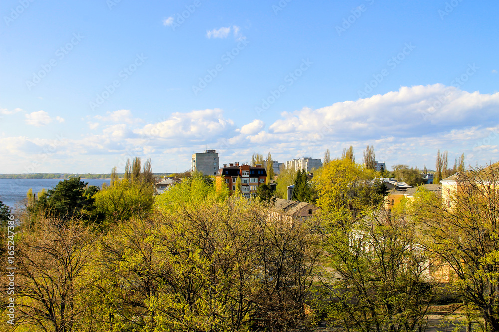 Aerial view on the city Kremenchug in Ukraine Aerial view on the city Kremenchug in Ukraine
