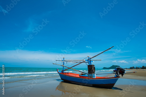  fisherman's boat on the beach