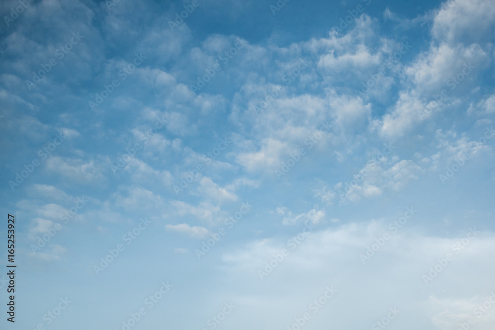 blue sky with clouds