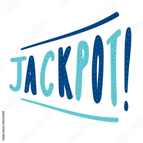 Jackpot typographic banner
