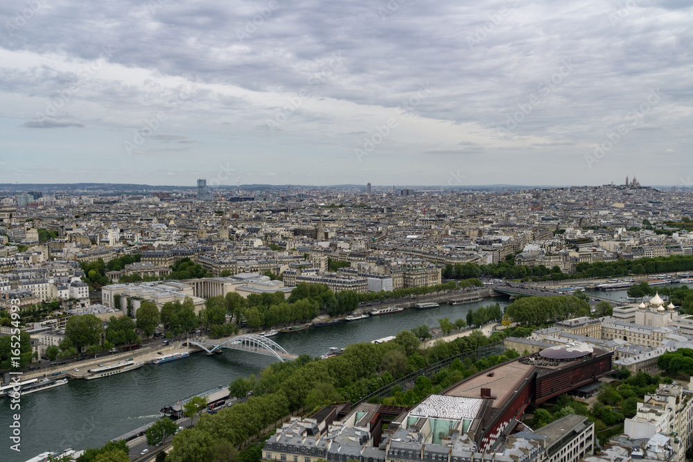 Views of Paris from the Eiffel Tower