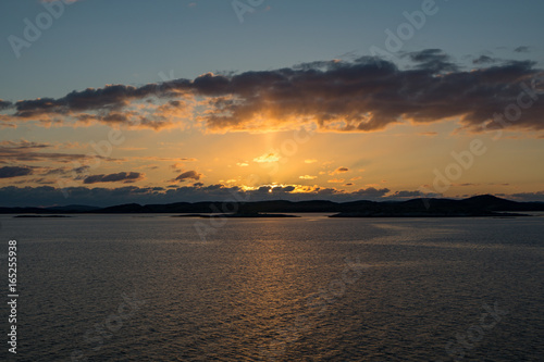Artic Sunset off the coast of Norway