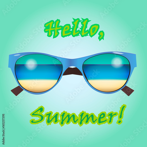 Web banner for summer sale, card, poster or ads