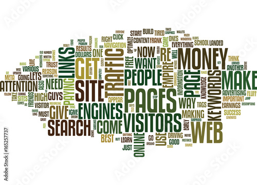 THE NO NON SENSE WAY TO MAKE MONEY BUILD YOUR OWN ADSENSE EMPIRE Text Background Word Cloud Concept