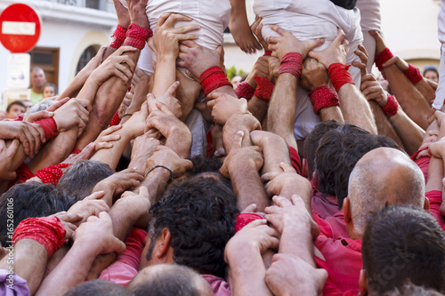 Castellers in Catalonia, Spain photo