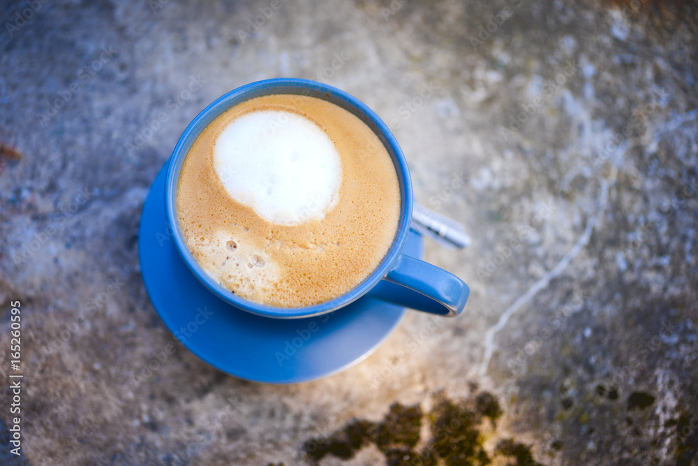 Coffee composition on dark background Coffee composition on dark background