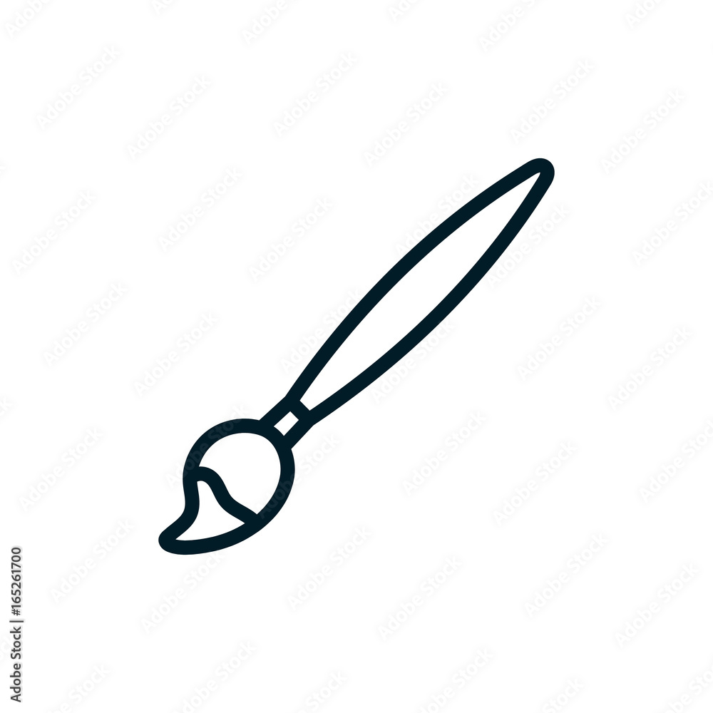 Fototapeta premium brush paint - Simple icon