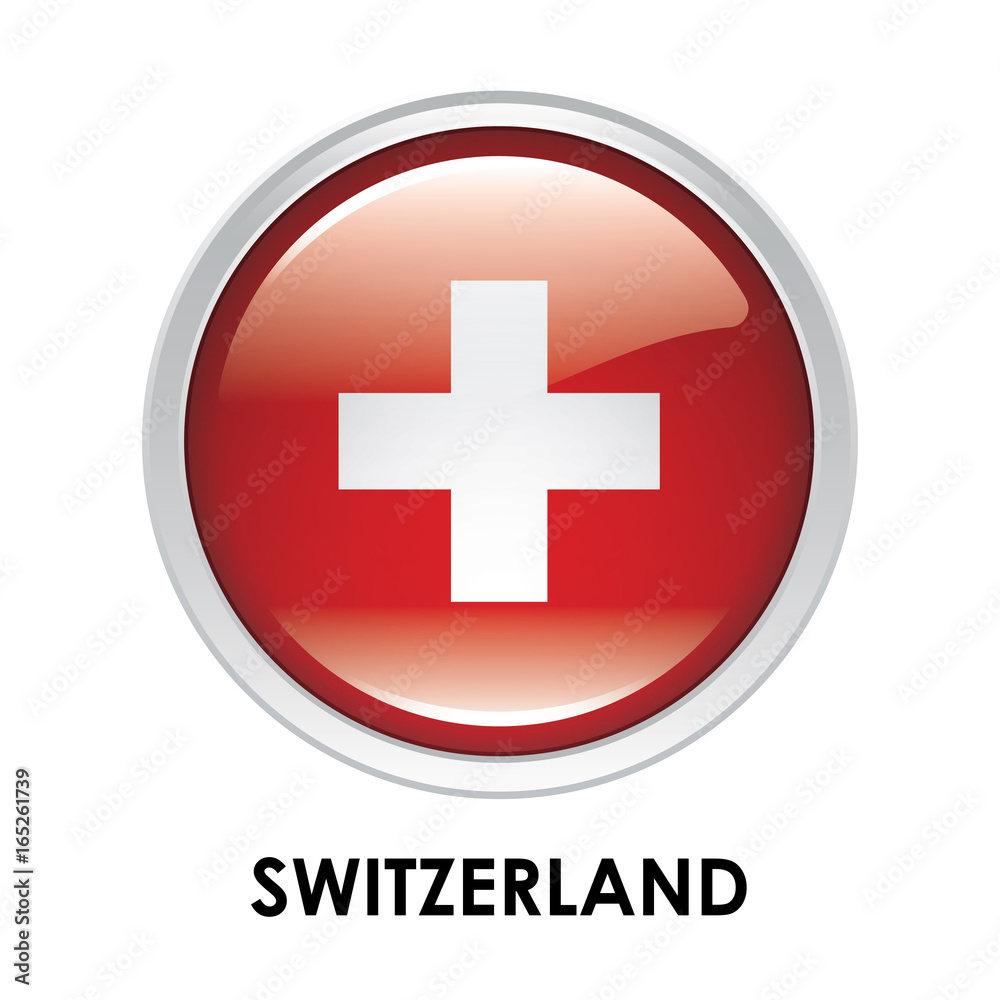 Round flag of Switzerland Round flag of Switzerland