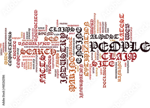 THE LATEST SEO MYTH DEBUNKED Text Background Word Cloud Concept