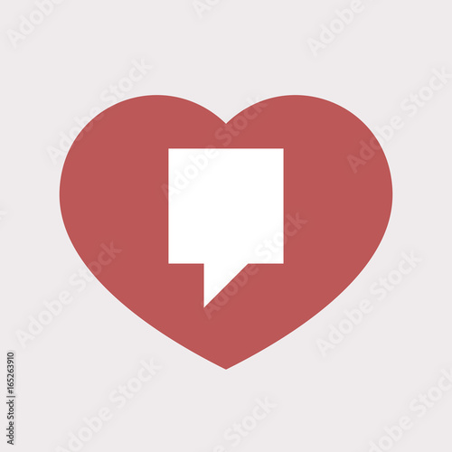Isolated heart with a tooltip