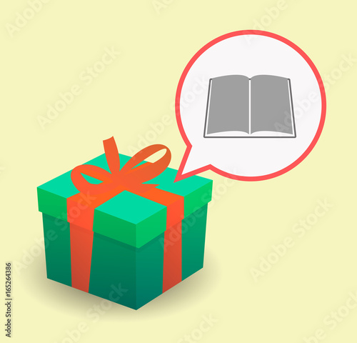 Long shadow present with a book