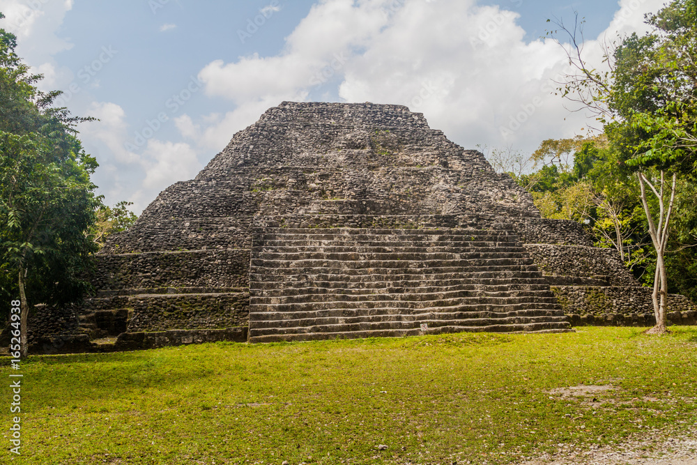 Pyramid at the archaeological site Yaxha, Guatemala Pyramid at the archaeological site Yaxha, Guatemala