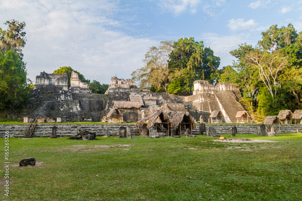 Gran Plaza at the archaelogical site Tikal, Guatemala Gran Plaza at the archaelogical site Tikal, Guatemala
