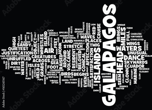 THE ENCHANTED ISLES A WILDLIFE PARADISE Text Background Word Cloud Concept