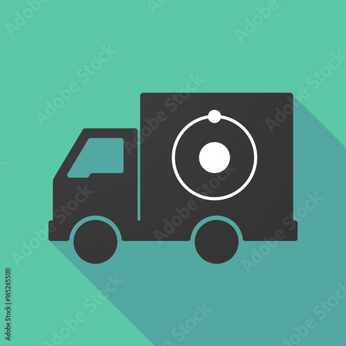 Long shadow truck with an atom