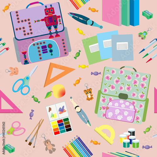 seamless school pattern