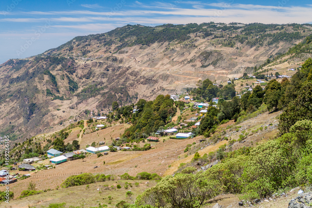 Small village in the mountains of northern Guatemala