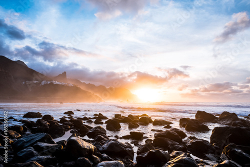 Sunset over ocean Tenerife © Kotangens