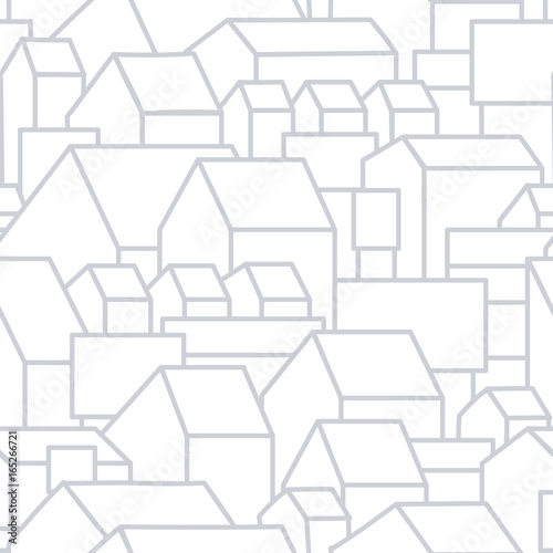 Unusual background with little town or village. Grable residential houses.