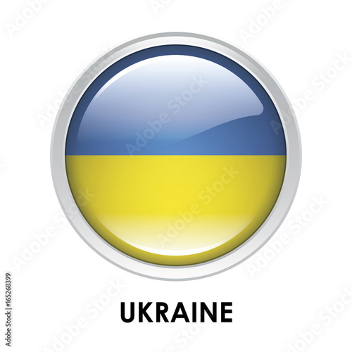Free Download Round flag of Ukraine - GFXLoad